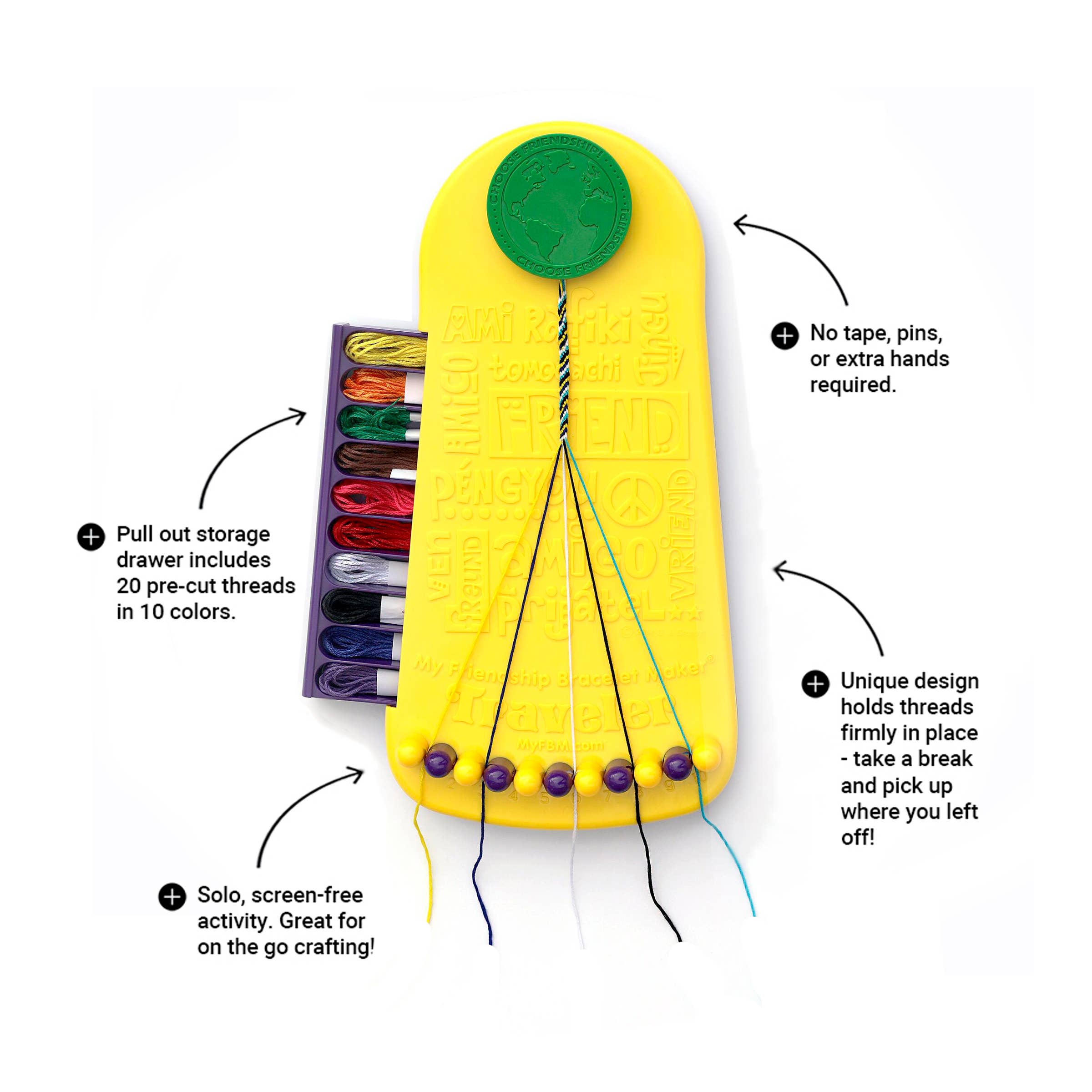 Choose Friendship - Wholesale DIY Jewelry - Kids - My Friendship Bracelet Maker DIY Craft Kit - Birthday Gift12