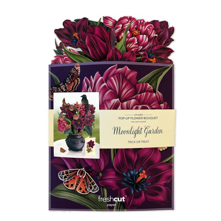 FreshCut Paper LLC - Wholesale Everyday Greeting Card - Moonlight Garden (8 Pop-up Greeting Cards)4