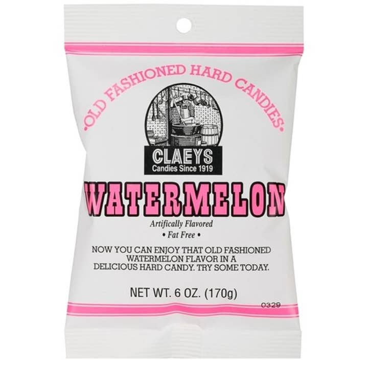 Candy Barn Express - Wholesale Hard Candy - Claeys Old Fashioned Hard Candies - Watermelon - 12 Ct.