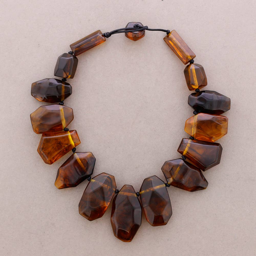 Sonata - Wholesale Beaded/Pearl Necklace - Irregular Bead Resin Choker4