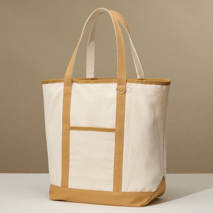 Lilla Haven - Wholesale Tote Bag - Women's - Ecofriendly Basic Cotton Canvas Everywhere Carry Tote Bag with Charm Holder18