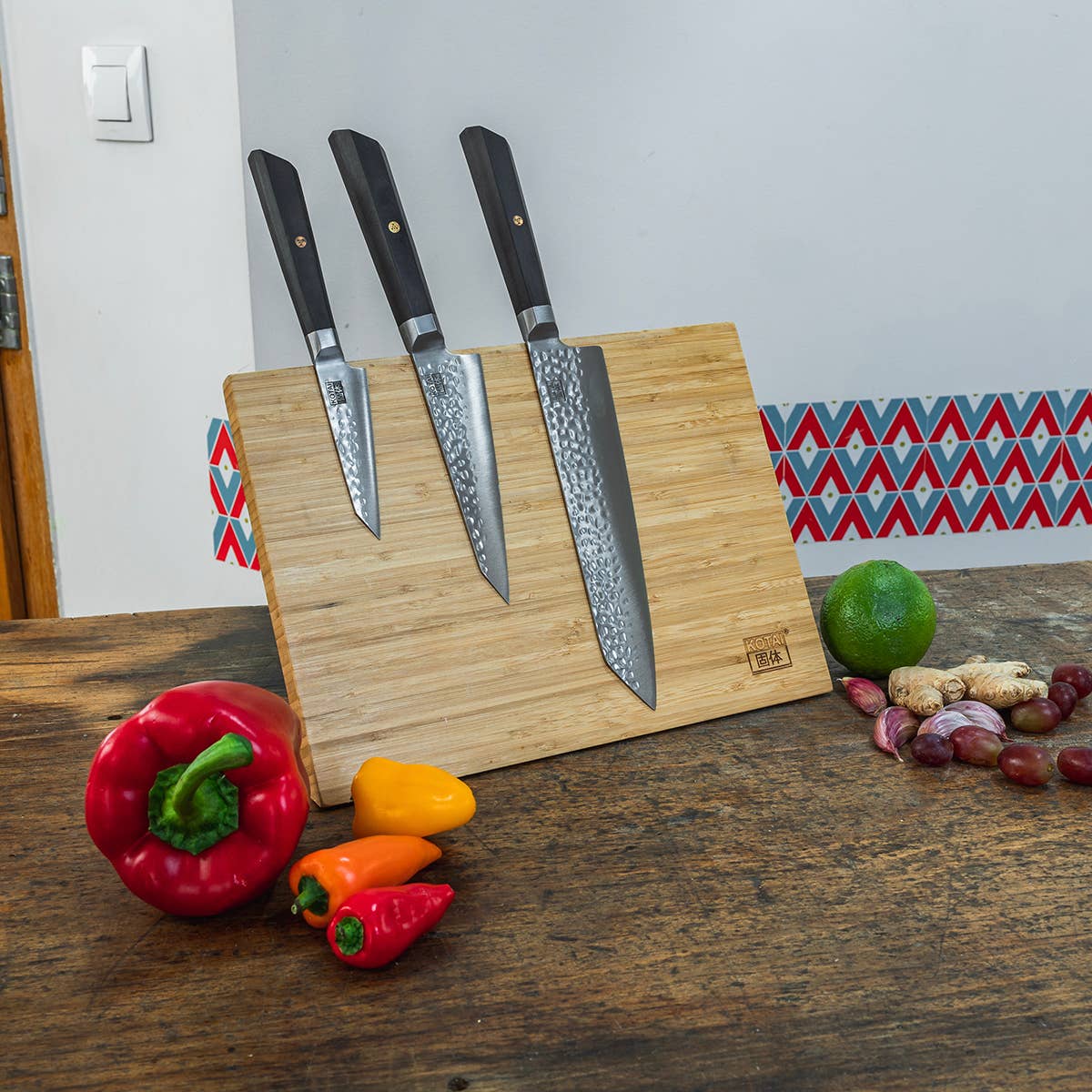 KOTAI - Venta al por mayor Almacenamiento de cuchillos - Accesorio de cocina: soporte magnético para cuchillos KOTAI7