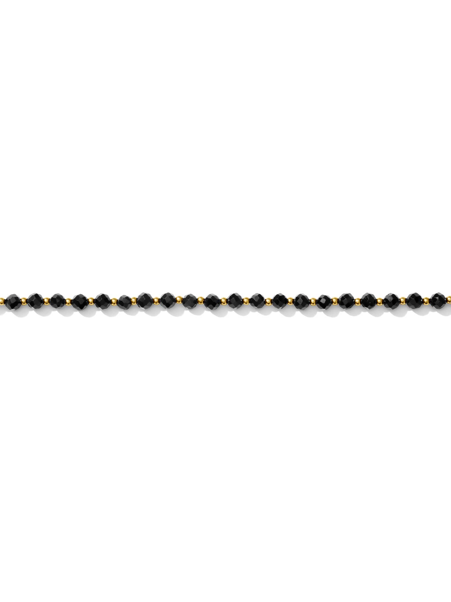 Kaylie Dawn Jewelry - Wholesale Beaded/Pearl Necklace - Elley Gemstone Necklace - 14K Gold Filled & Black Spinel2