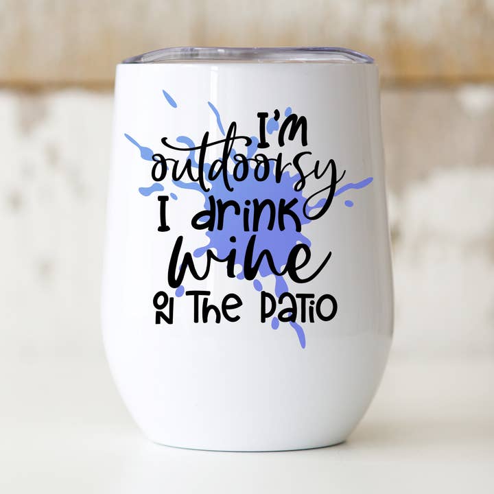 Weinbecher | I'm Outdoorsy für den Großhandel von Livy Lou Designs + Co