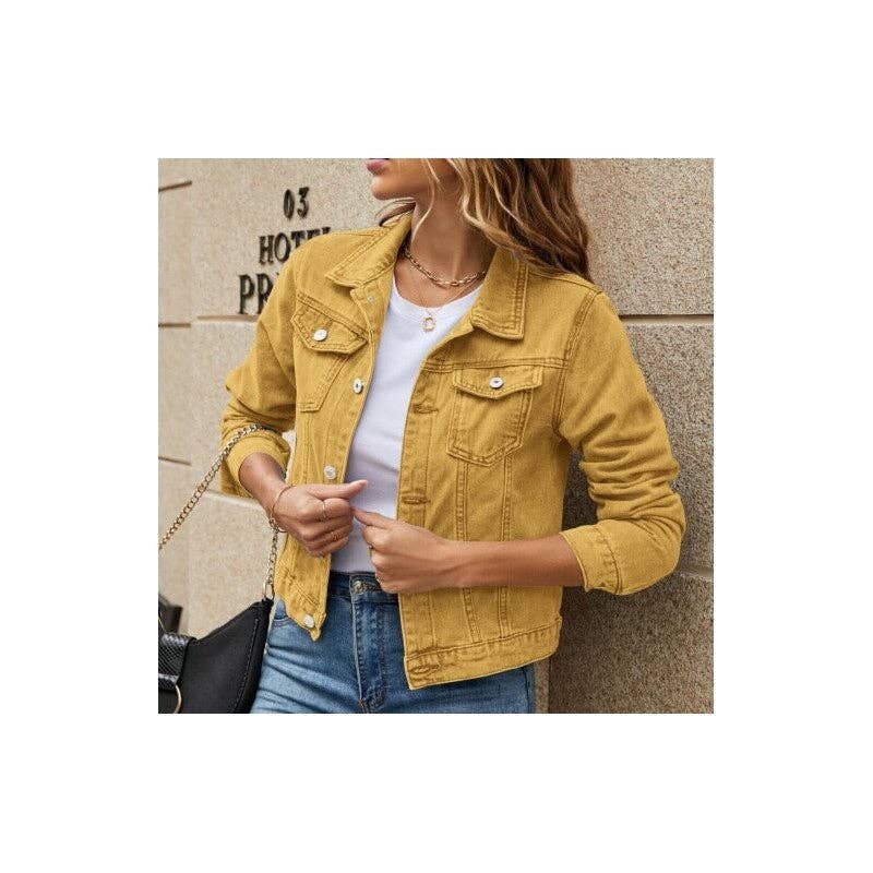 kycozy - Wholesale Denim Jacket - Women's - Slim Denim Jacket With Lapel5