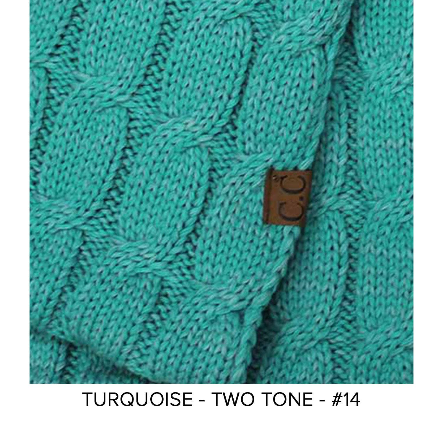 Truly Contagious - Wholesale Gloves - Women's - CC Beanie Wholesale 2-Tone Touchscreen Women's Gloves G-8005