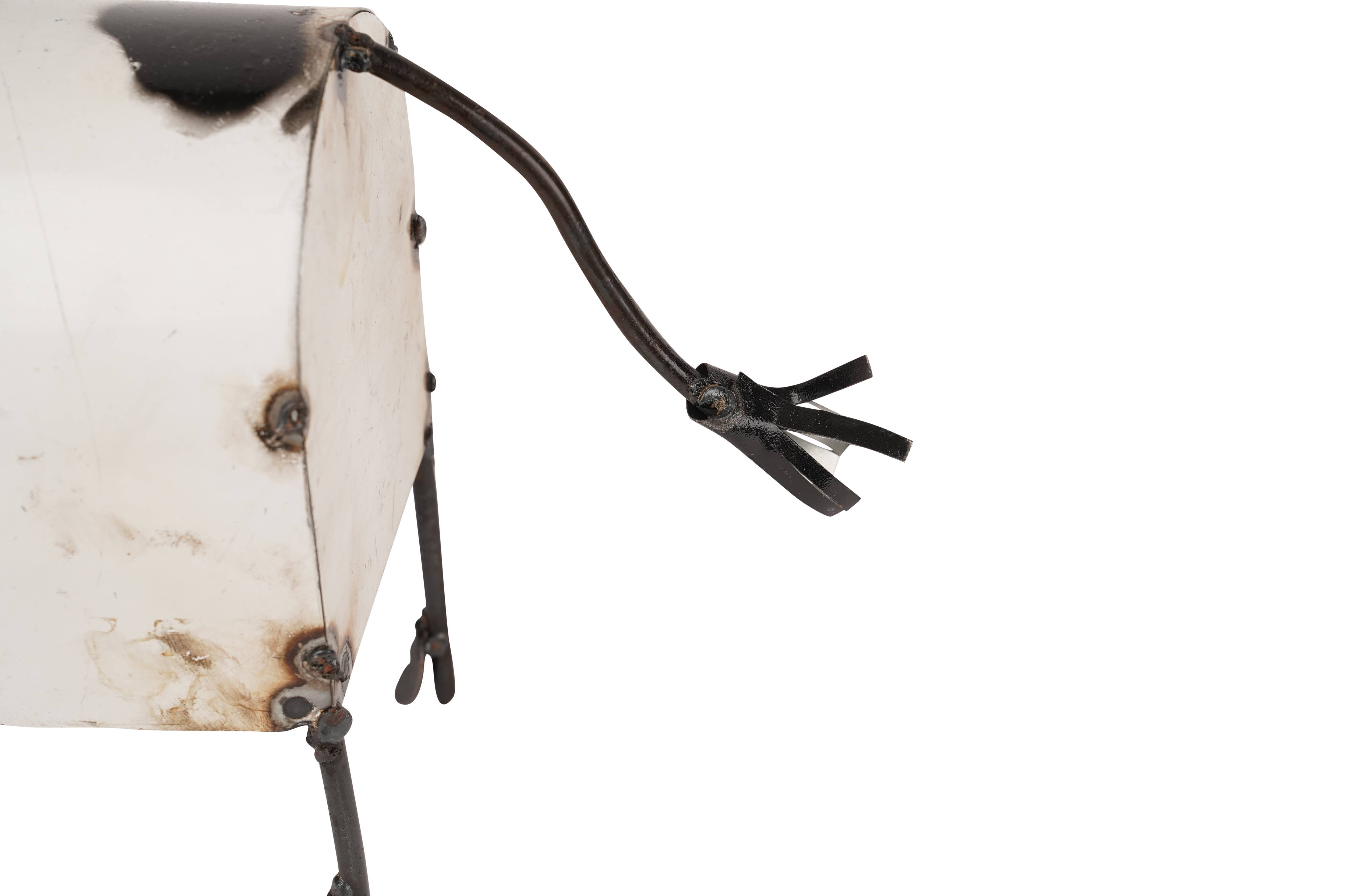 My Amigos Imports – Engroshandel Udendørs pynt/dekoration – Farmhouse Metal Cow-Garden Art-Bondegård-sort og hvid-ko3