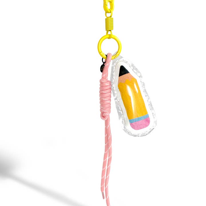 Porta-chaves de Bolsa com Pingente de Lápis Puffy | Acessório de Carteira por atacado de The Paper Curator
