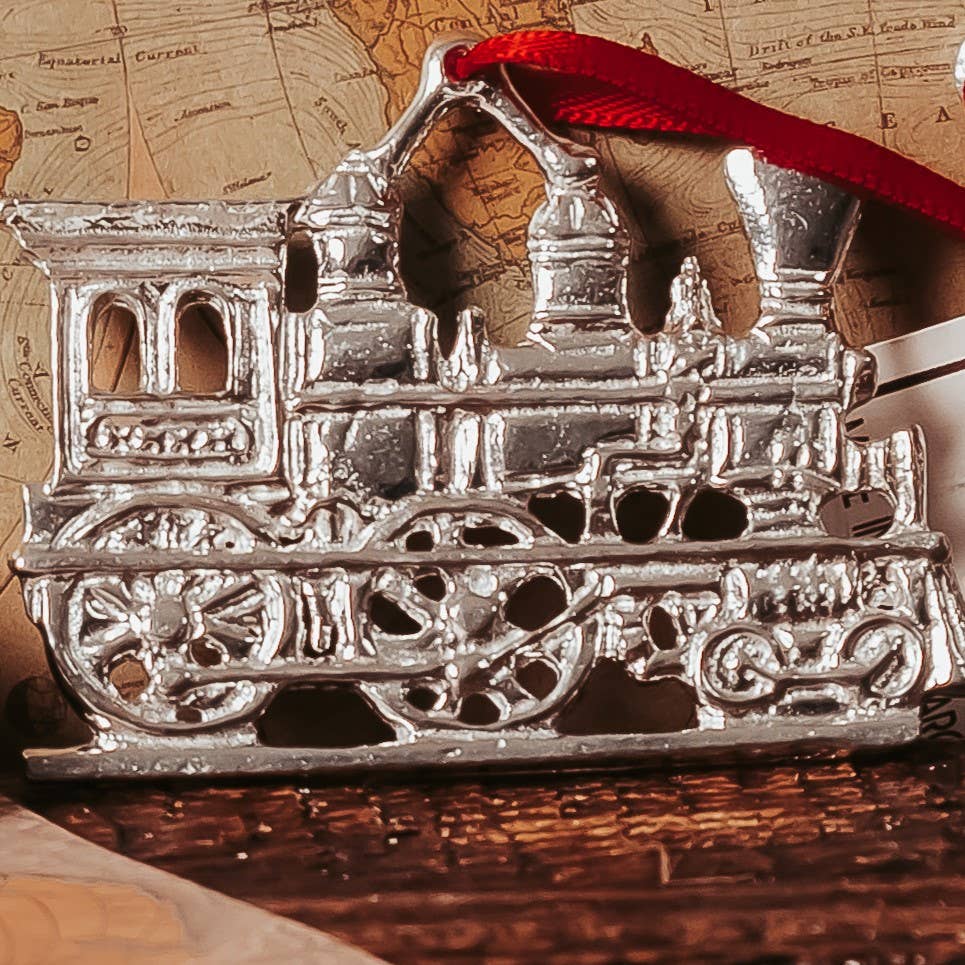 House of Morgan Pewter - Wholesale Ornament - Handmade Train Ornament - Polar Express Gift1