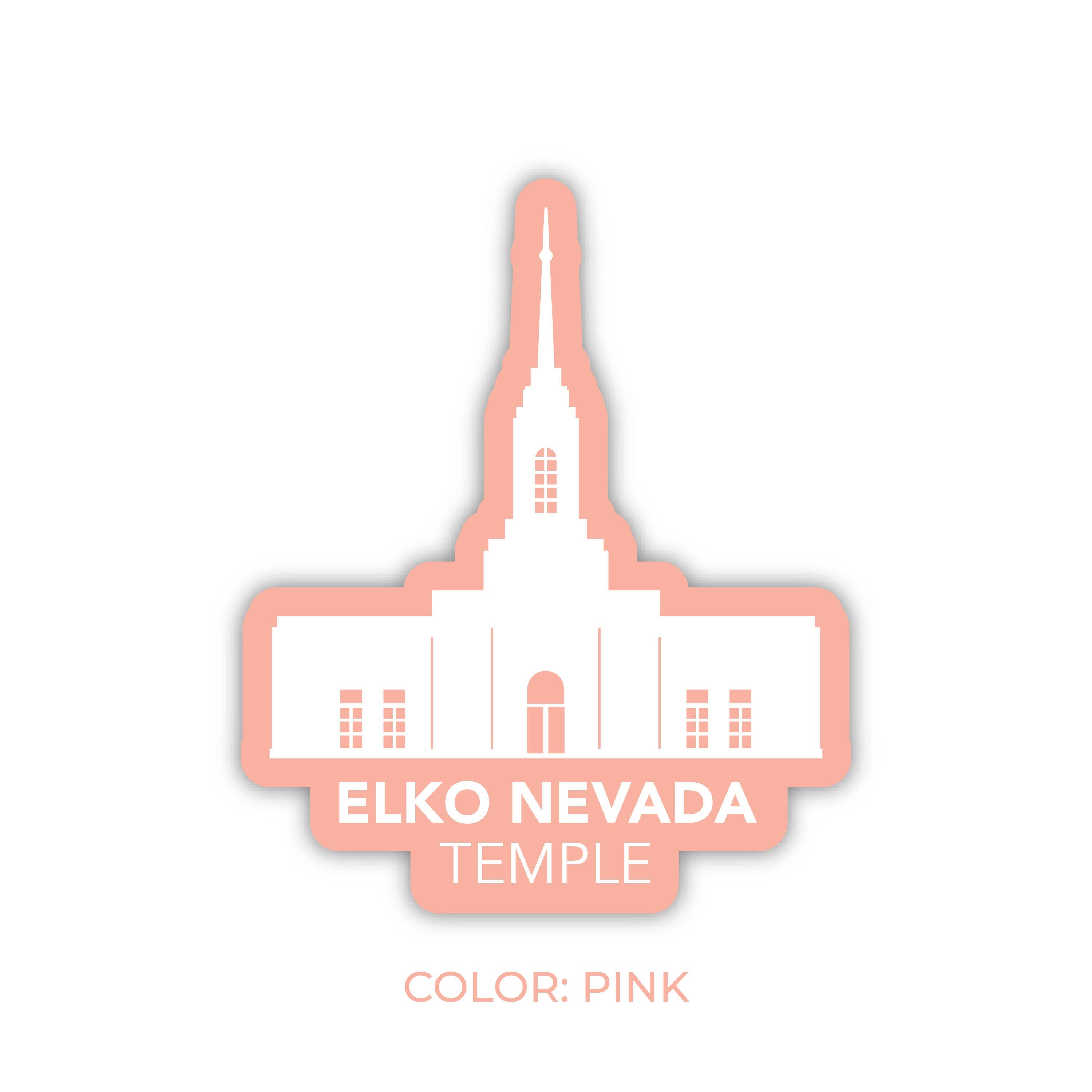 JasmineTreeDesign - Wholesale Sticker - Elko Nevada Temple Sticker, LDS Elko Nevada Temple3