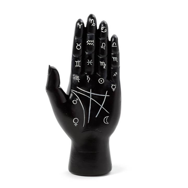 Puckator Ltd – wholesale Ornament – Black Mantric Hand/Tarot Hand Palm