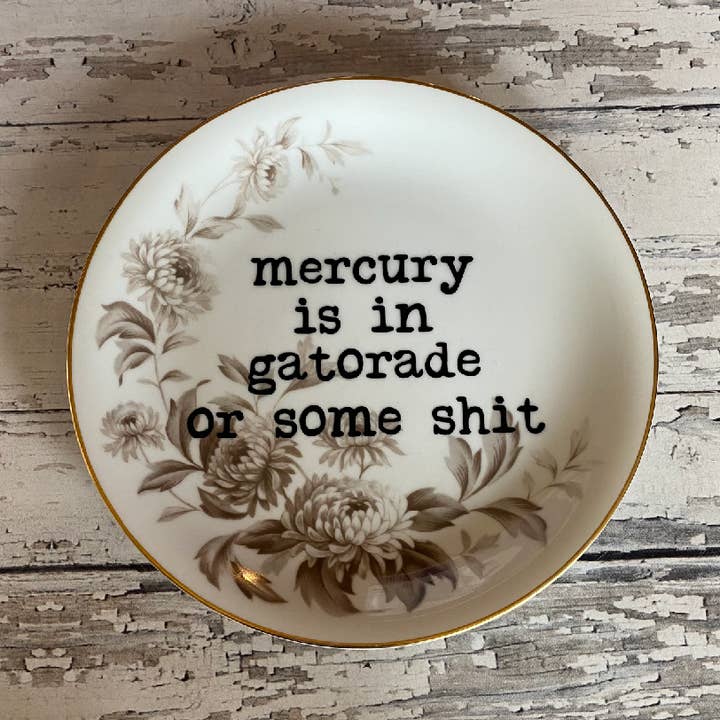 Pratos engraçados reciclados, Mercúrio Retrógrado, Loja de Presentes por atacado de pretty little creeps