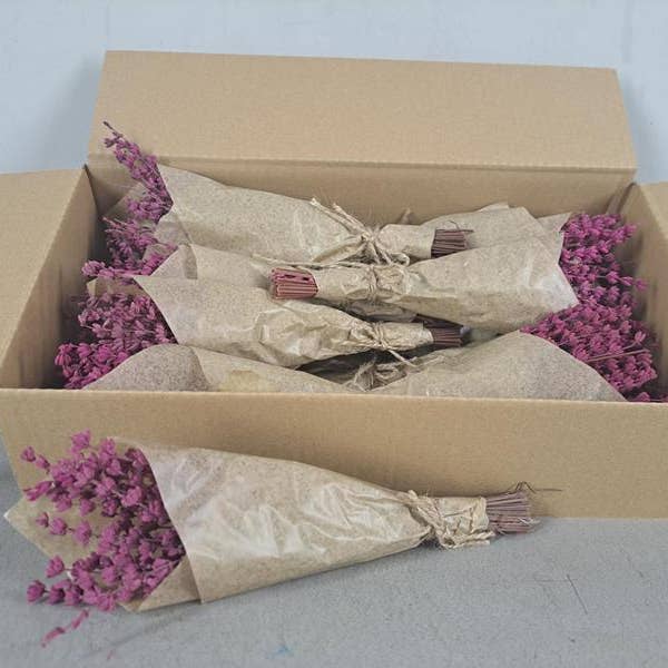 Dutch Flower Studio - Wholesale Dried/Pressed Flowers - Preserved lavender - Mini bouquet 25 cm - Dried flowers