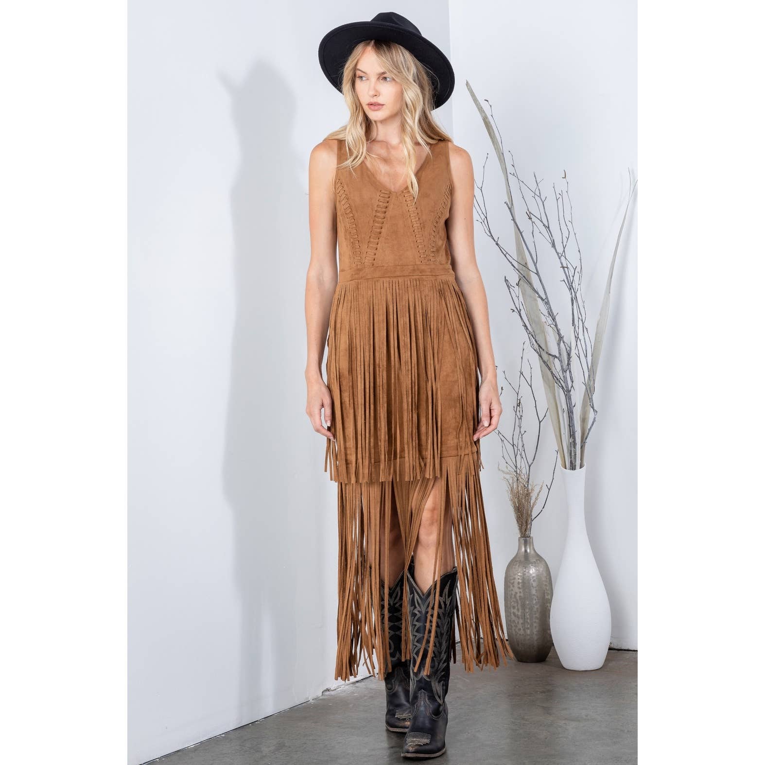 REVEROF – wholesale Klänning - Dam – SÖDRA FRANS MOCKA KLÄNNING29