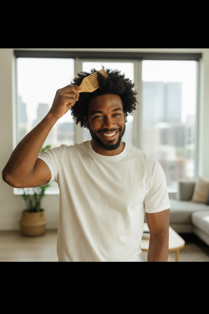 Bamboo Switch - Wholesale Hair Brush/Comb - Bamboo Hair Pick | Stocking Stuffer4