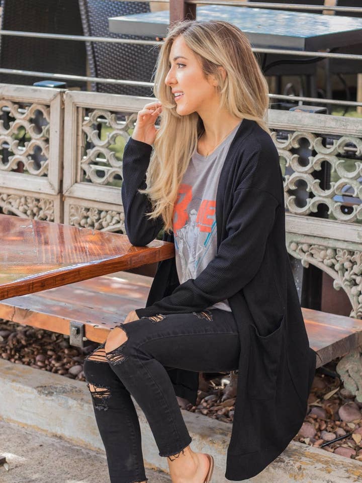 Blake Cardigan for wholesale by Tickled Teal