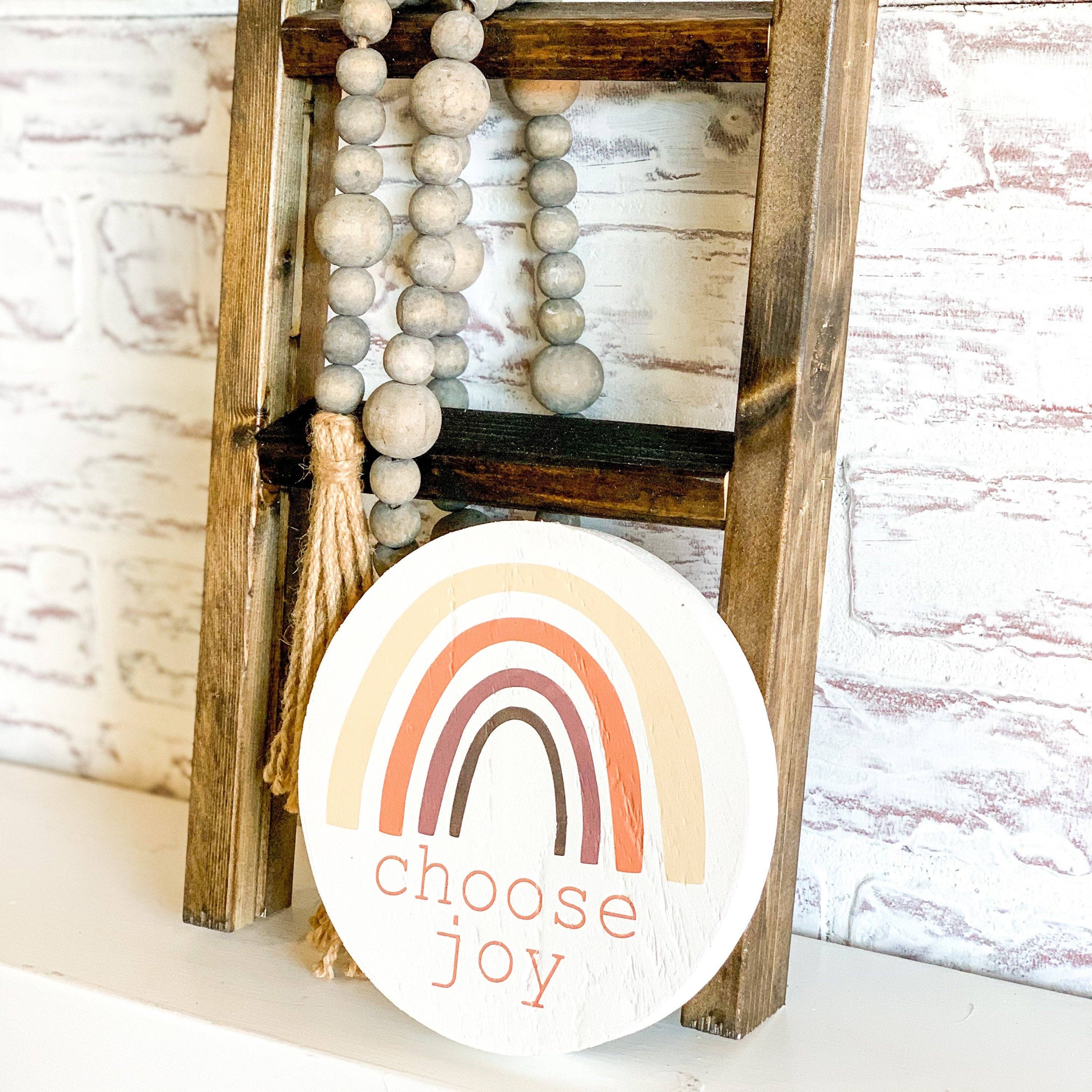 Loft + Lumber - Wholesale Sign - Choose Joy Rainbow Wood Sign2