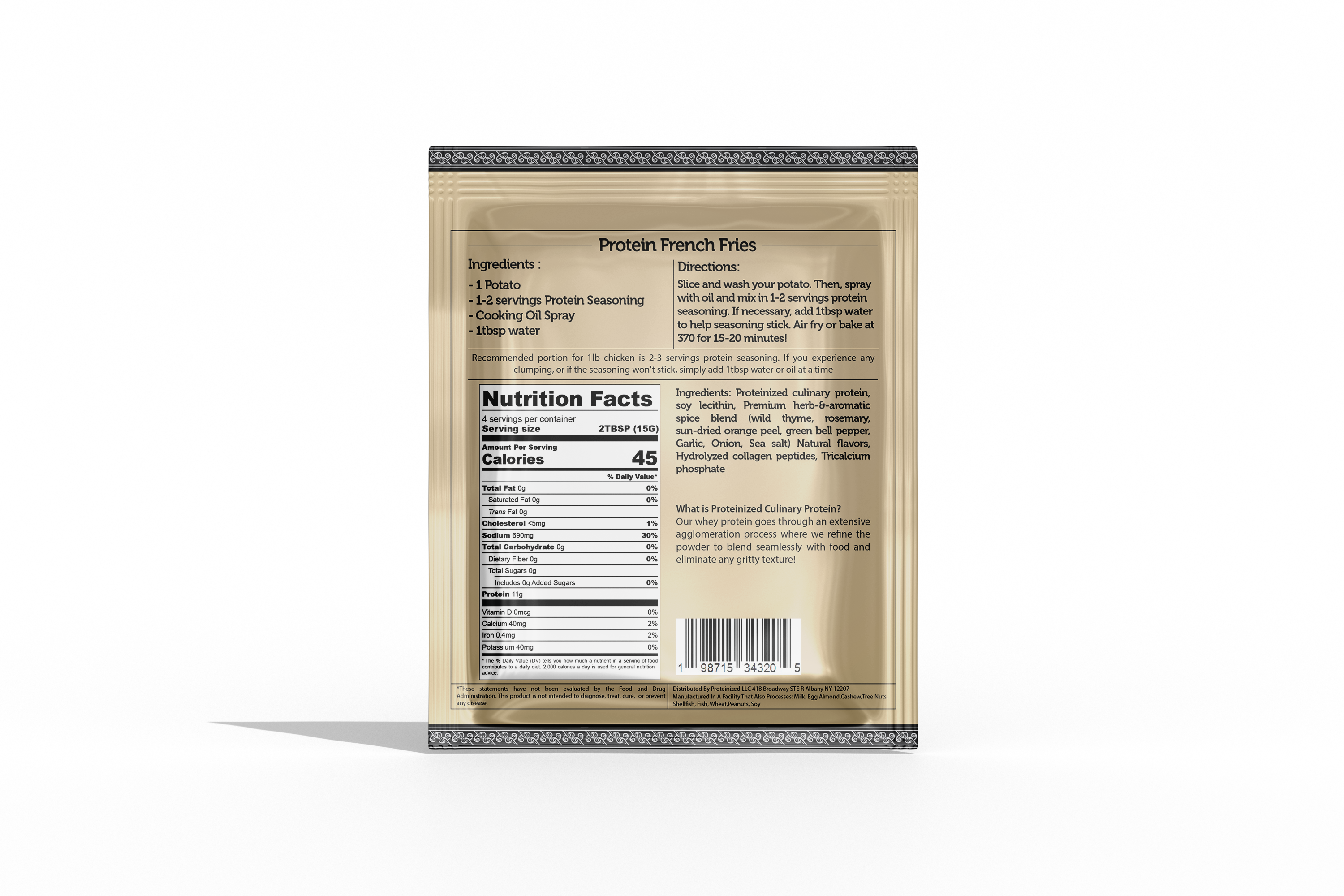 Proteinized – wholesale Dried spice mix – Complete Protein Seasoning Bundle- Variety Pack (12 Servings) & E-Cookbook6