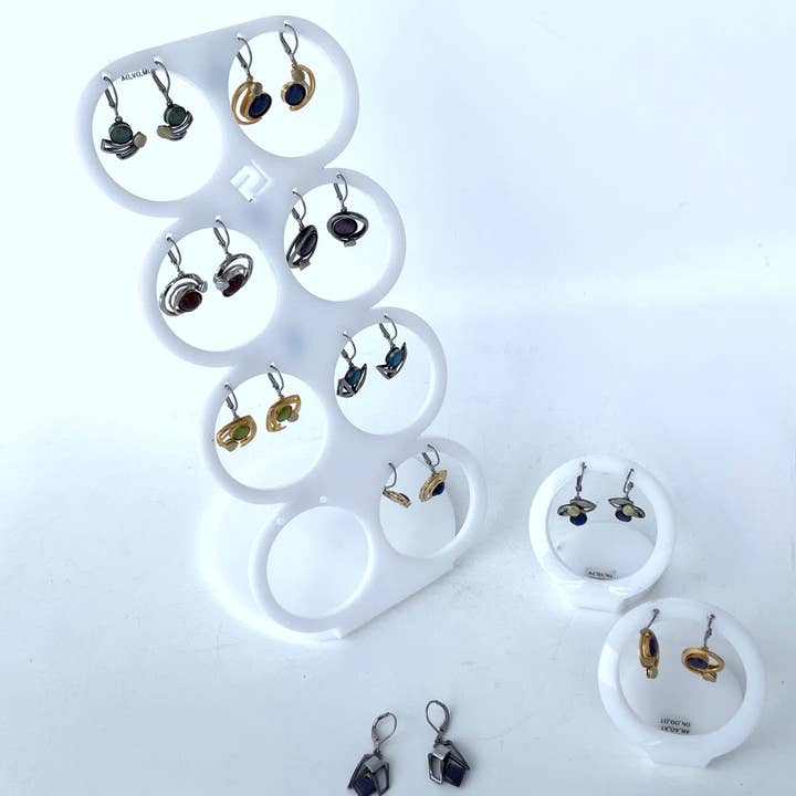 Christophe Poly / Crono Design - Wholesale Jewelry Set - EARRINGS Prepack (DX8.1) - 12x LeverBack Ears & FreeDisplays0