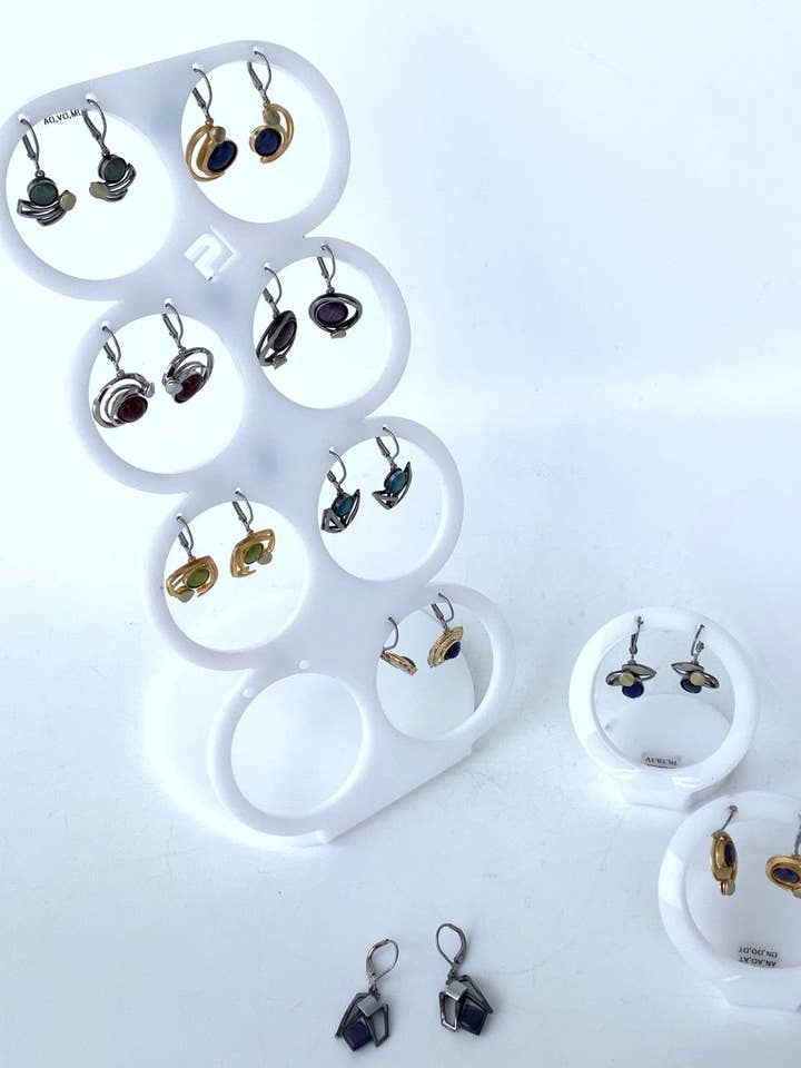 EARRINGS Prepack (DX8.1) - 12x LeverBack Ears & FreeDisplays for wholesale by Christophe Poly / Crono Design
