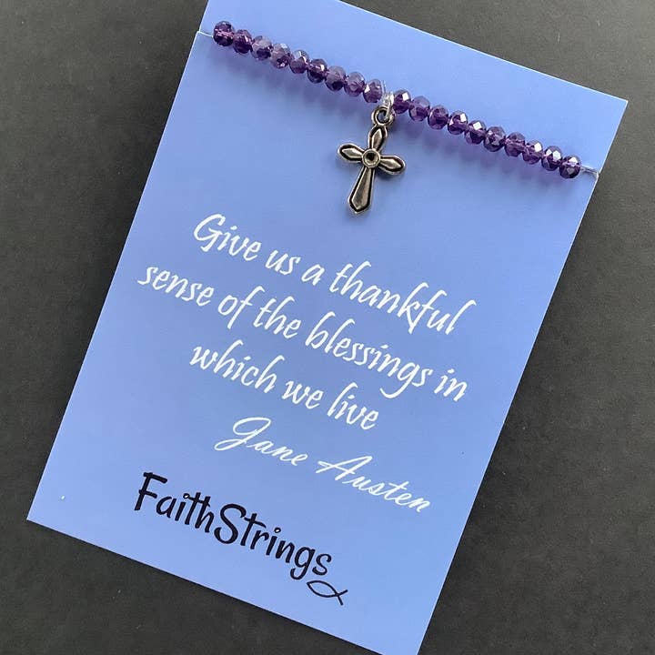 Faithstrings - Wholesale Charm/Dangle Bracelet - Jane Austen bracelet gift 🎁 Faithstrings Stretch bead