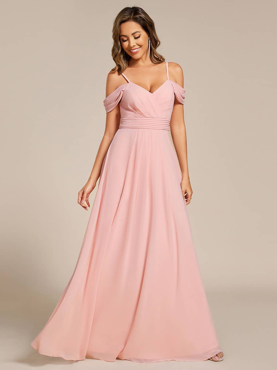 Ever-Pretty - Wholesale Dress - Women's - Straps drop-shoulder sleeve Chiffon Bridesmaid Dress11