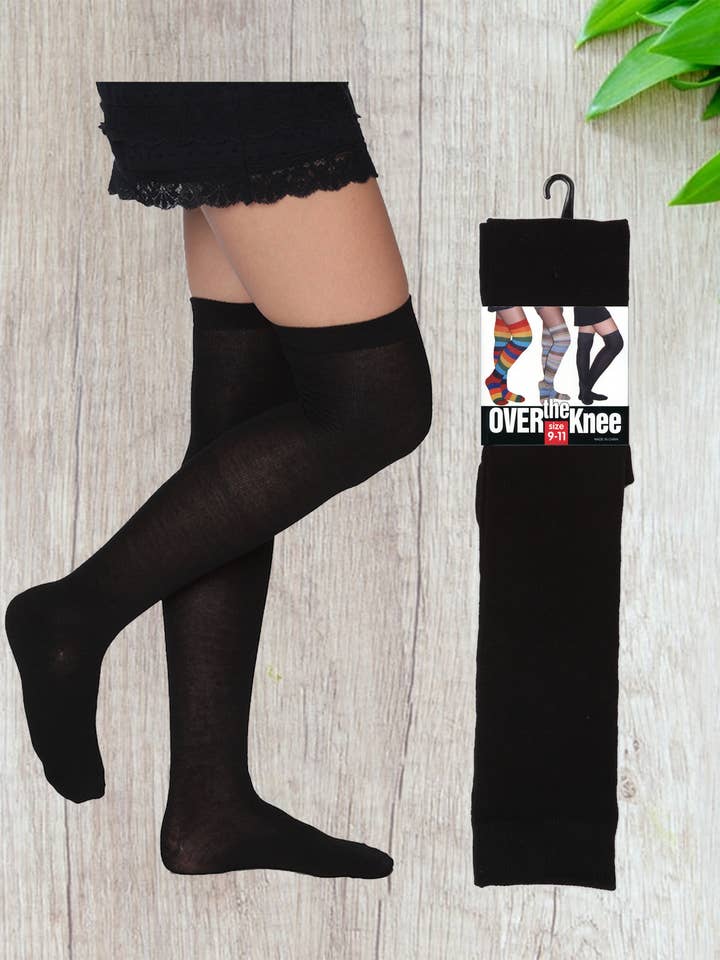 Isadora, Tipi toe, & James Fiallo - Wholesale Socks – Women's - Women Tipi Toe 1 Pack Over The Knee High Stocking Socks2