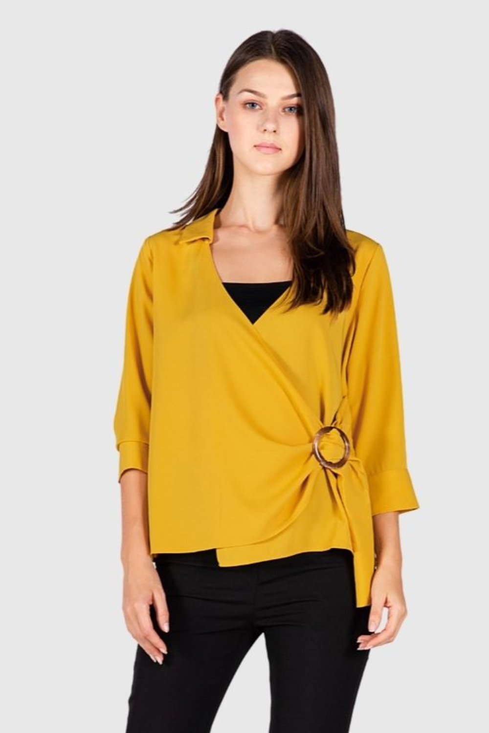 BanBat - Wholesale Blouse - Women's - CROSS BLOUSE WITH CLASP CLOSURE - REF: 2301820