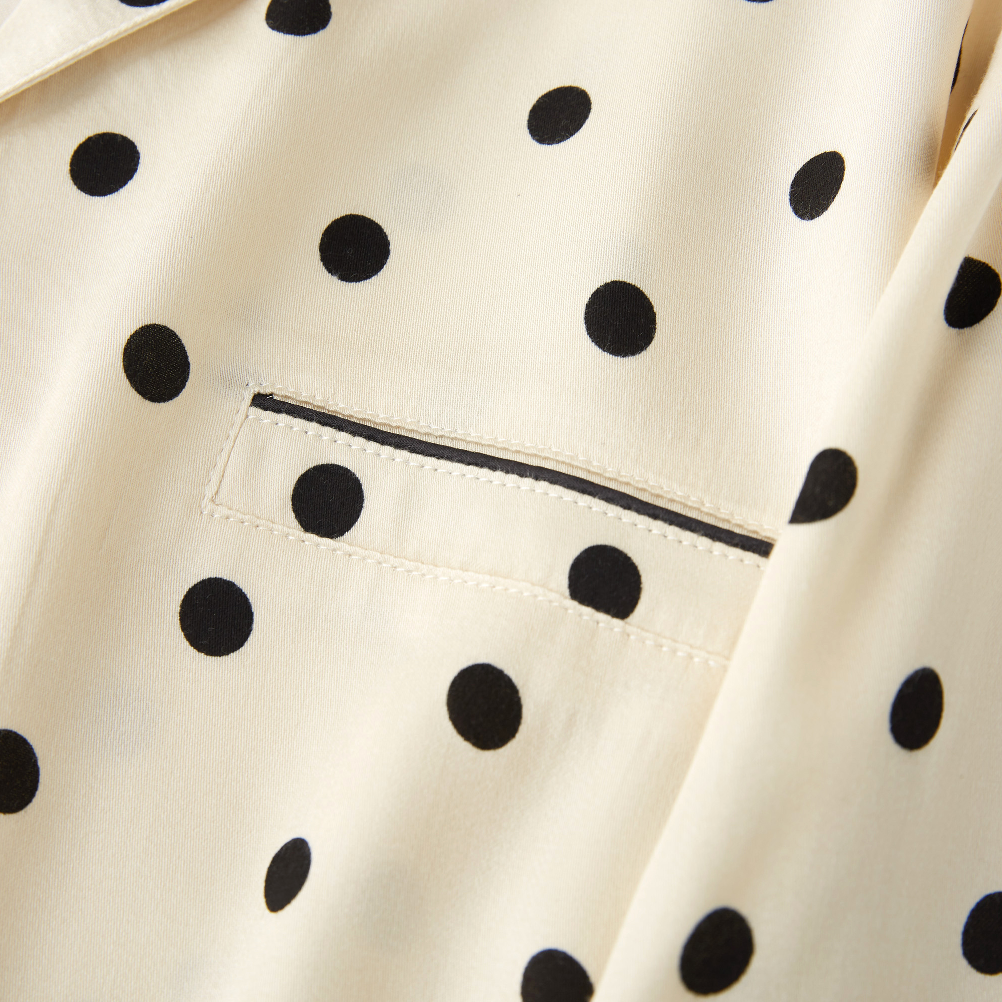 DrifWoo - Venta al por mayor Conjunto de ropa para dormir - Mujer - Conjunto de pijama de viscosa con lunares – Ropa de spa y descanso suave2