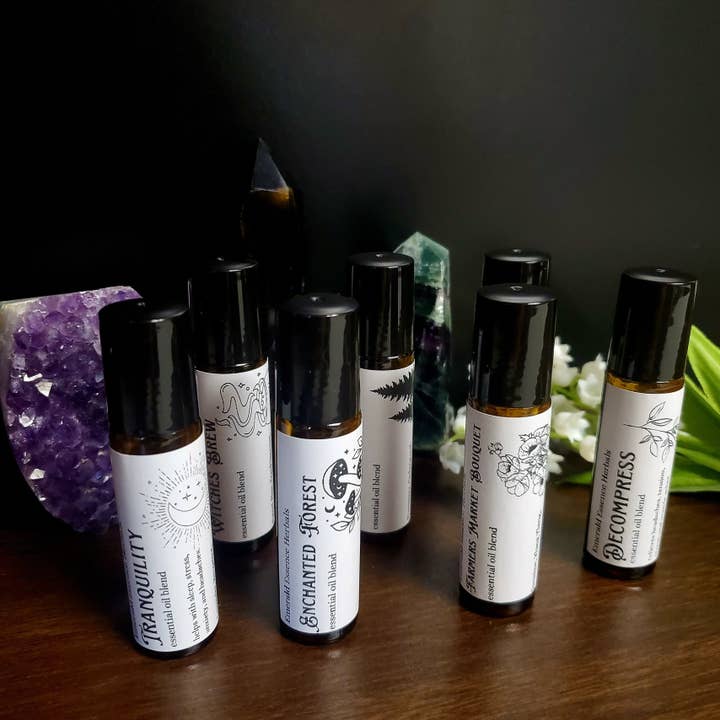 Roll-On Essential Oil Blends | Organic & Fragrance Oil Free for wholesale by Emerald Essence Herbals