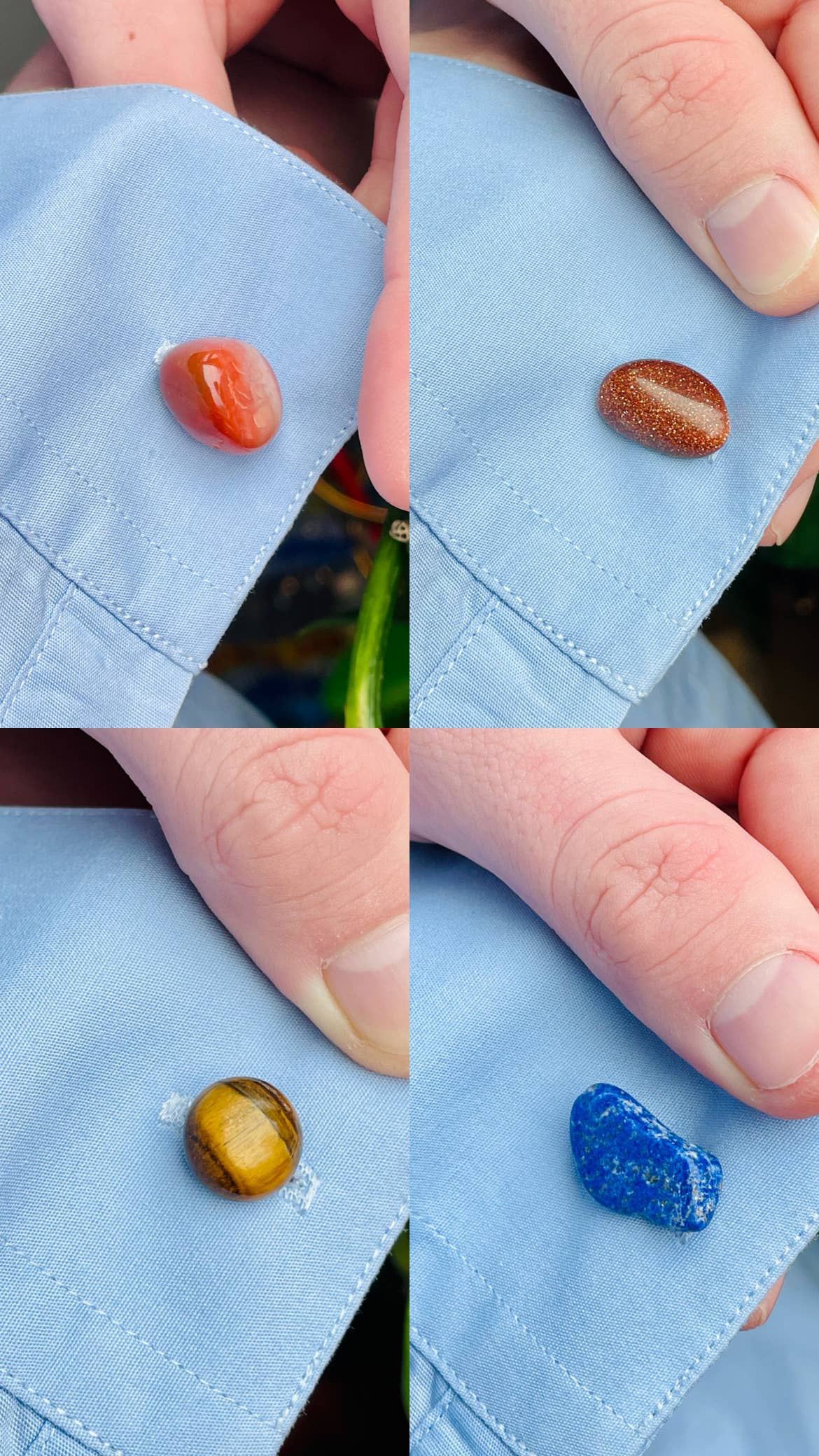 Essential Sage - Wholesale Cufflinks - Crystal Cufflinks Bulk0