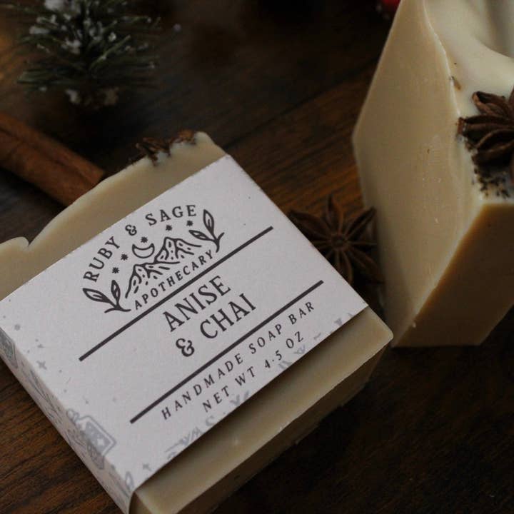 Anise & Chai Soap for wholesale by Ruby & Sage Apothecary