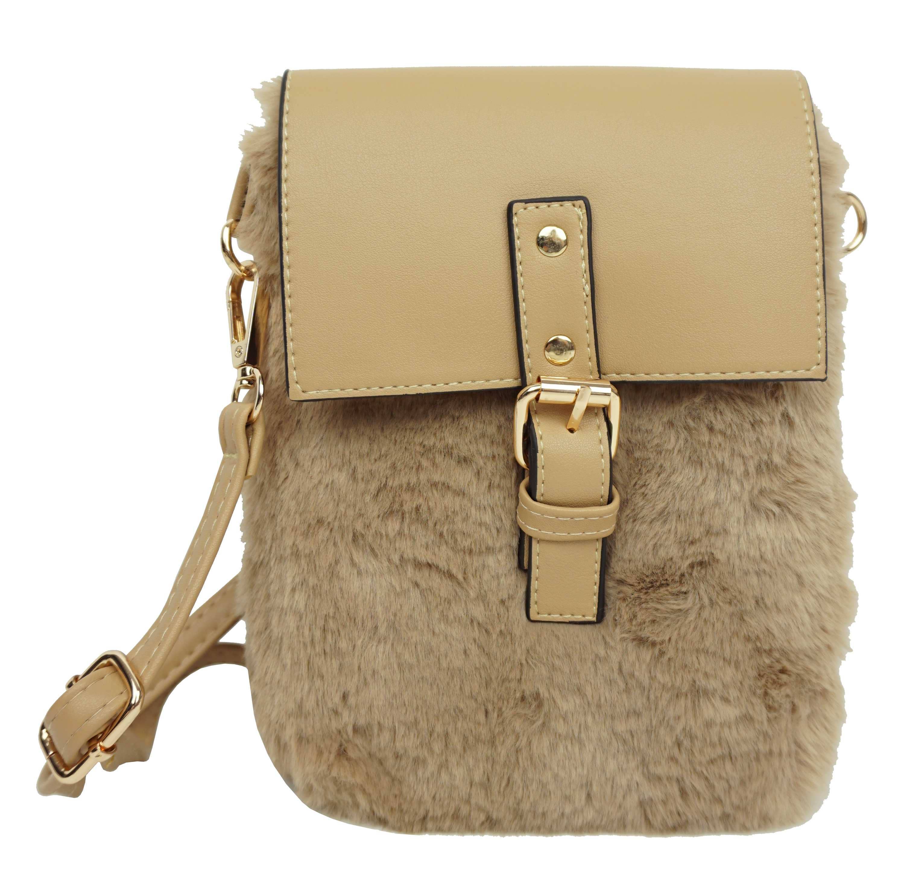 Anais - Wholesale Messenger Bag - Women's - Small faux fur crossbody bag S02350