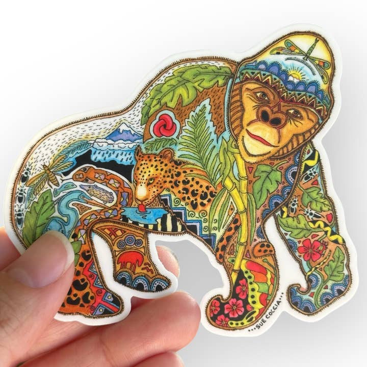 Gorilla Sticker for wholesale by EarthArt International