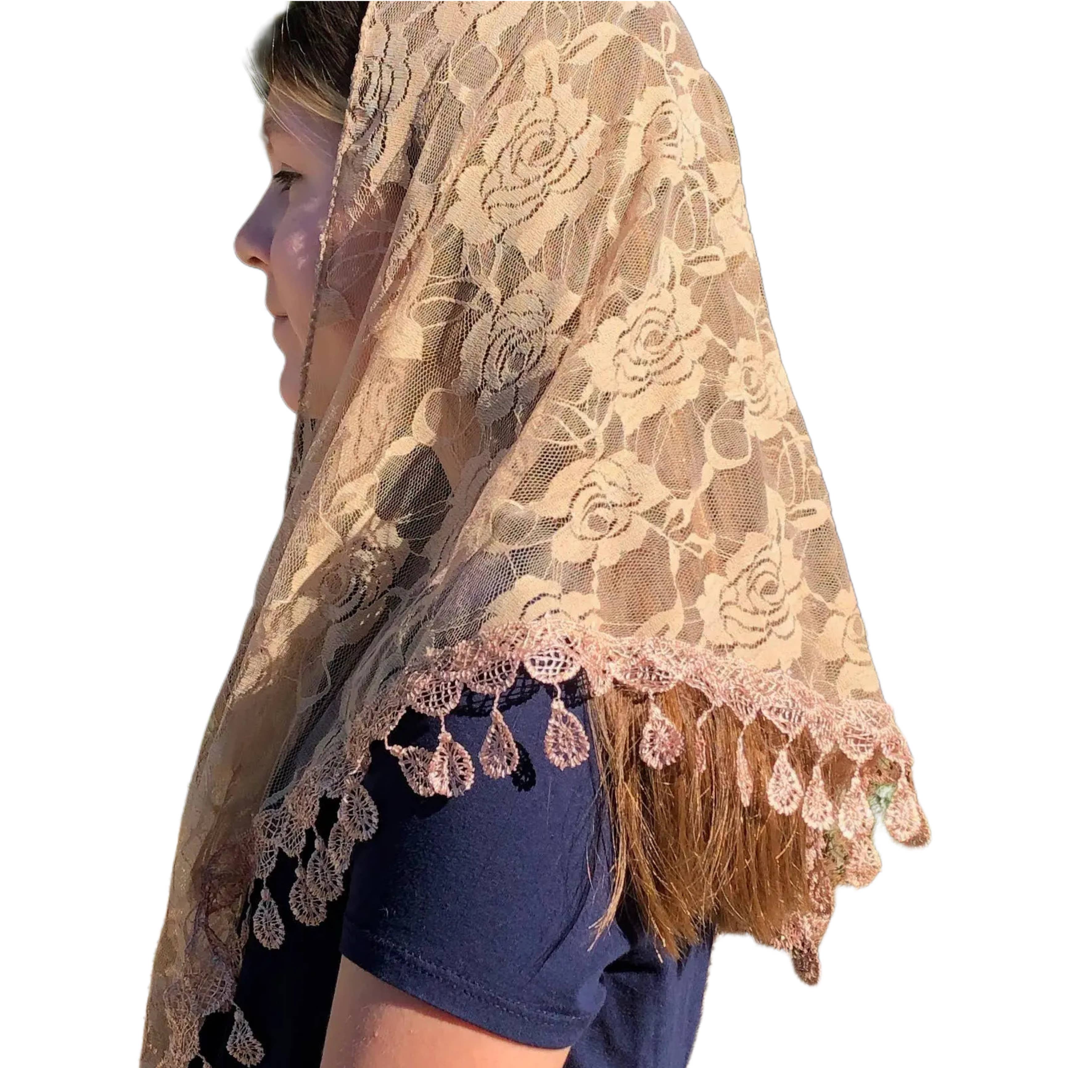 Oremus Mercy - Wholesale Veil - Women's - Veil ~ St. Claire of Assisi - BEIGE1