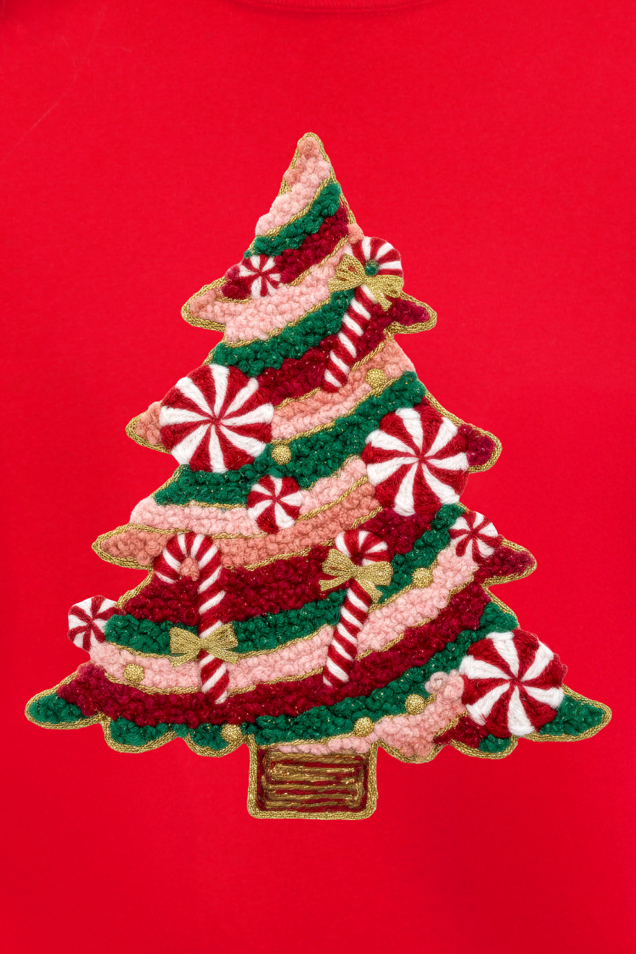 Wholesale Accessory Market - Wholesale Sublimation Transfer - Faux Yarn Candy Cane Wishes Ready To Press DTF Transfer1