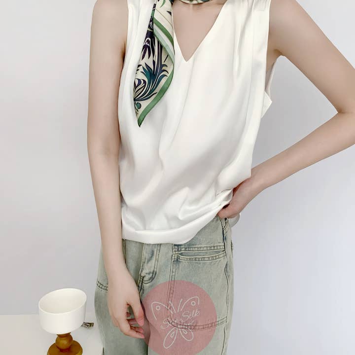 SueSilkHK - Wholesale Scarf - Women's - Paisley Style Large Fern Pattern Silk Scarf - Designer Original - Customizable Fabric and Size - Women's Scarf - Gift for Her7