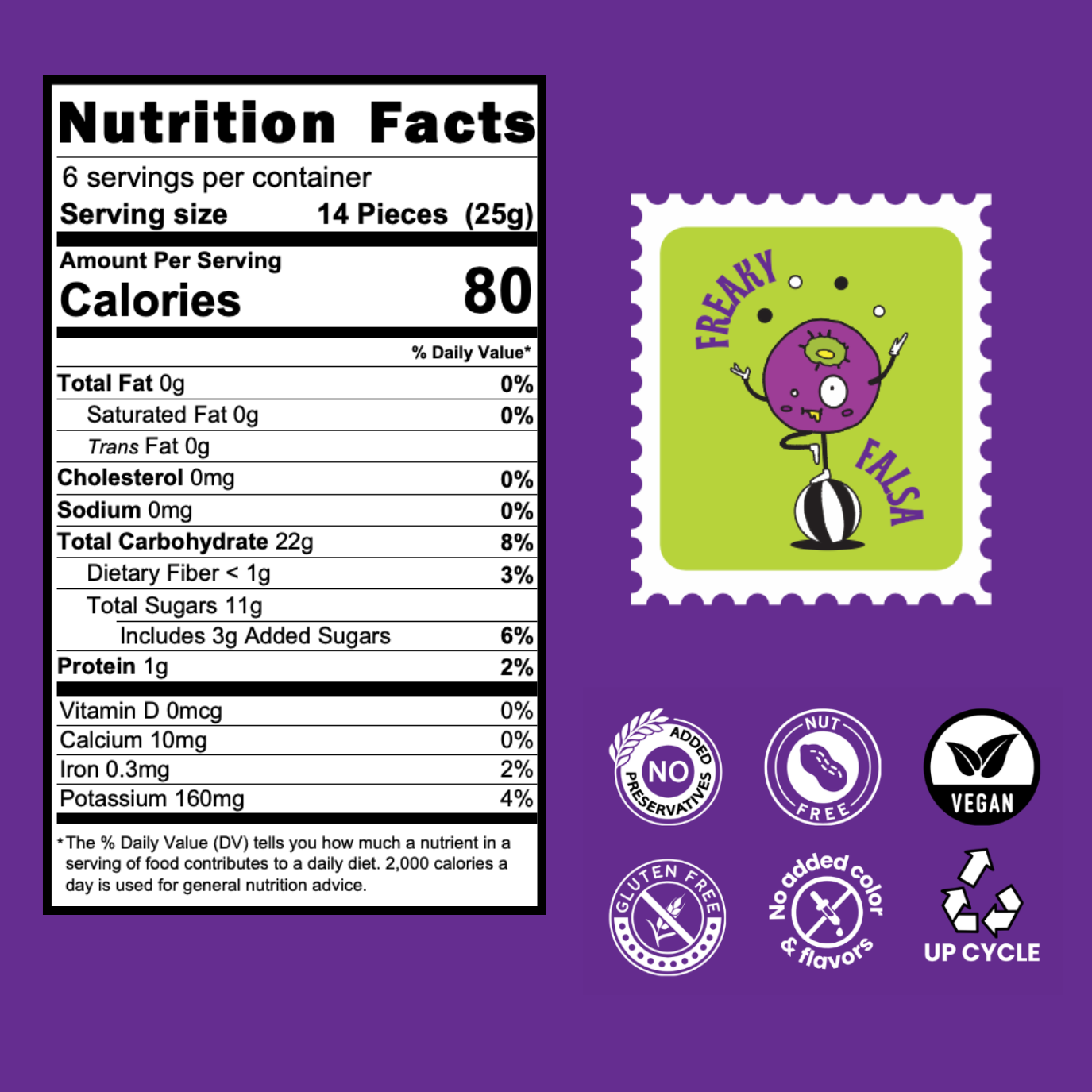 Pulpito Fruit Bites - Wholesale Fruit Snacks - Freaky Falsa (Sherbert Berry) Natural Fruit Snacks 4