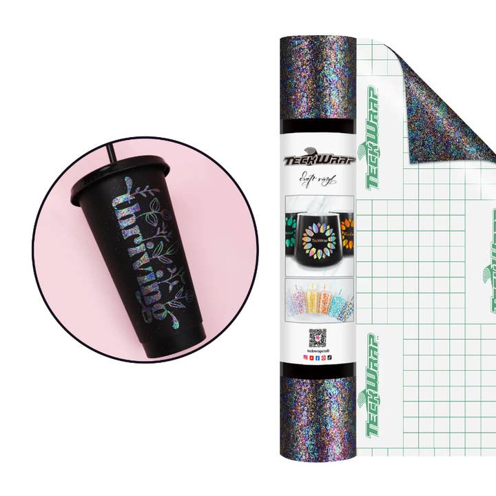 SKS Design Studio - Wholesale Knutselbenodigdheden - Teckwrap Colorful Pearl zelfklevend vinyl 12" x 5' rol