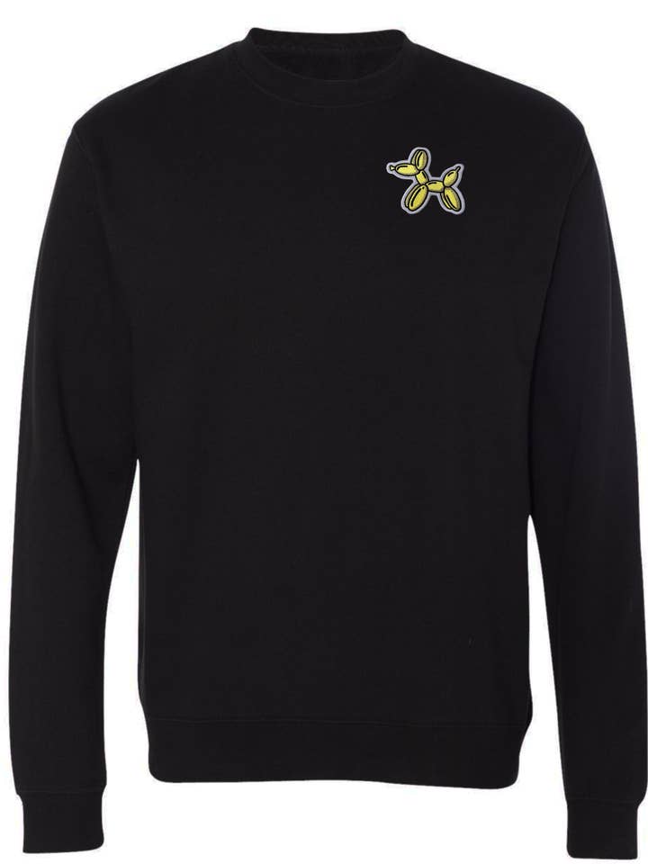 Sudadera de cuello redondo para perros Original BLLN, negra para venta al por mayor de Blln&Co