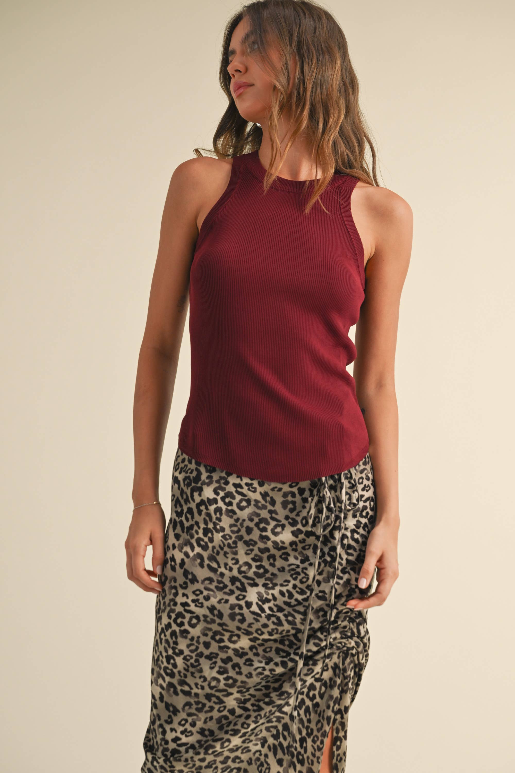 MIOU MUSE - Wholesale Tank Top - Women's - MMT1242   CLASSIC RIBBED TANK TOP34