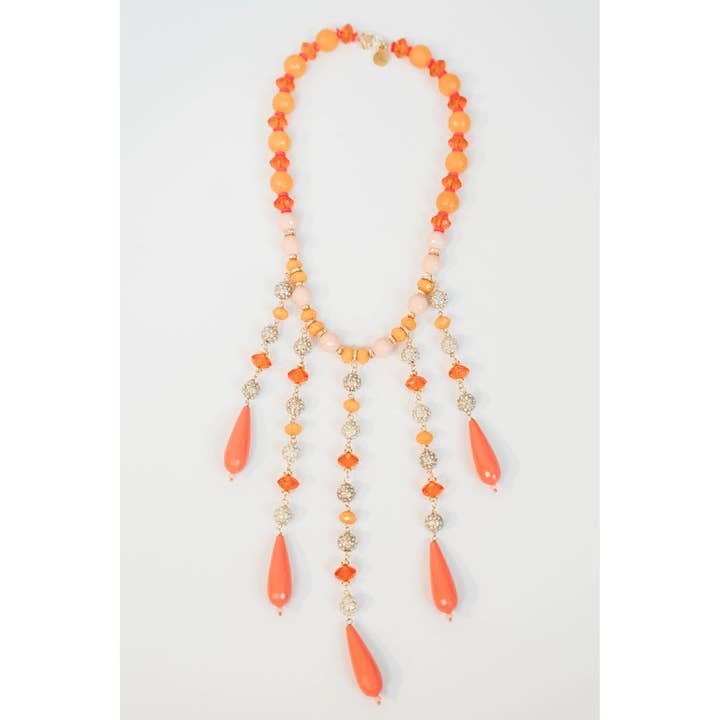 After The Heat Gemstone + Crystal Necklace * NEed details for wholesale by Taylor Reese