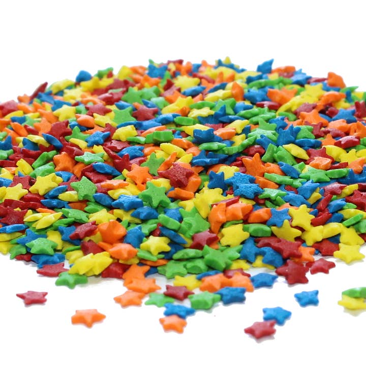 Pepper Creek Farms - Wholesale Sprinkles - Rainbow Stars 4.2 Oz.1