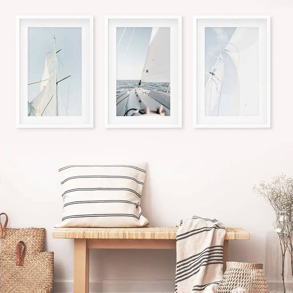 Art Lane - Vente Affiche d'art - Impression murale nautique. Naviguer en mer sur un yacht8