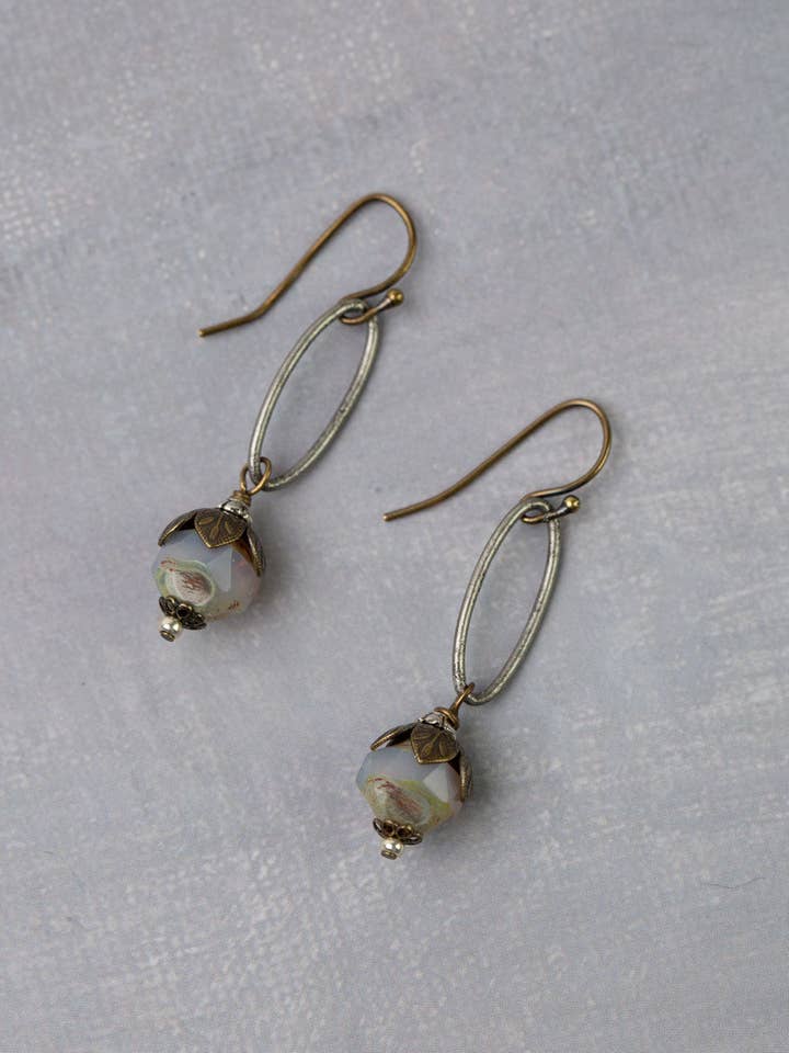 Venetian Dreams Czech Glass Dangle Earrings for wholesale by Anne Vaughan Designs Jewelry