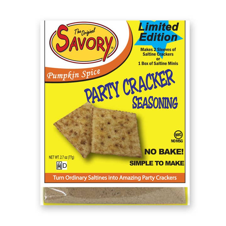 Savory Party Cracker Seasoning - Pumpkin Spice (25 count) for wholesale by Savory Fine Foods LLC