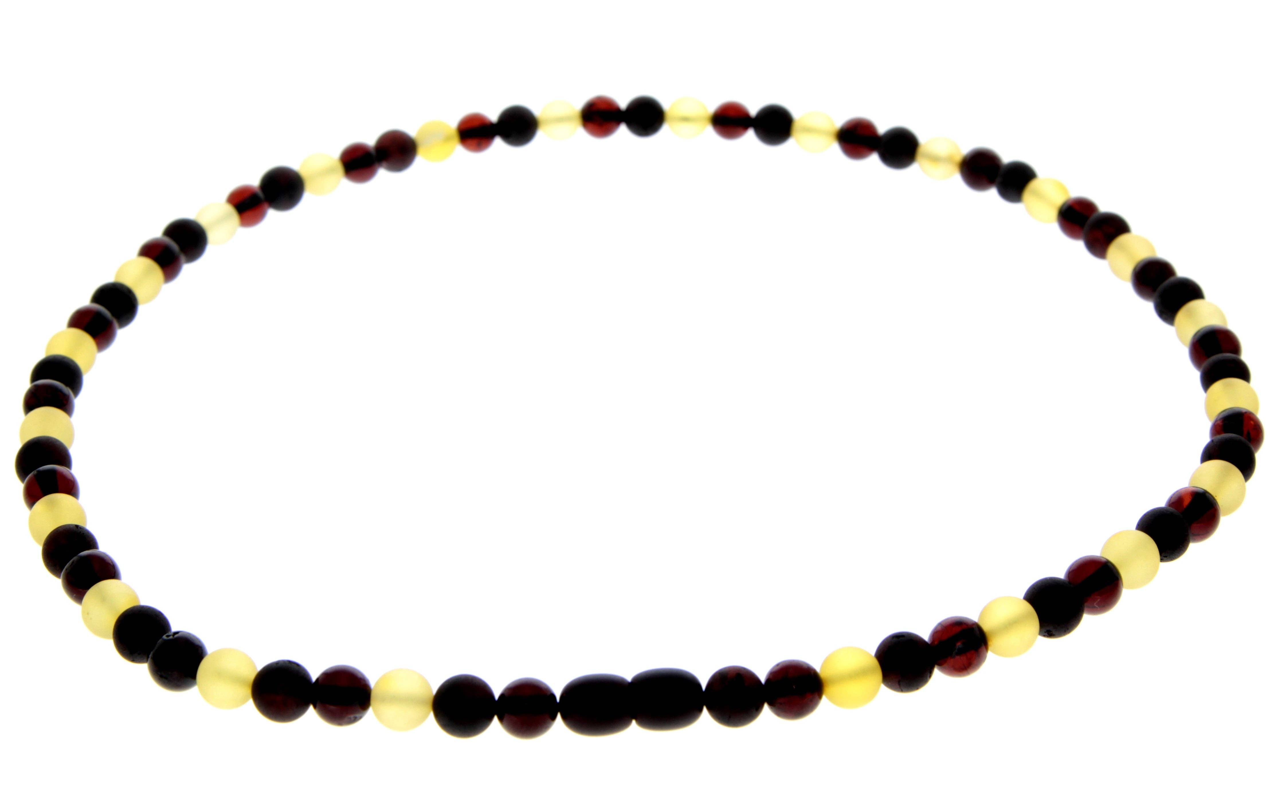 Cognac Genuine Baltic Amber Round Beads for Men / Unisex Beaded Necklace. MB022 for wholesale on Faire2