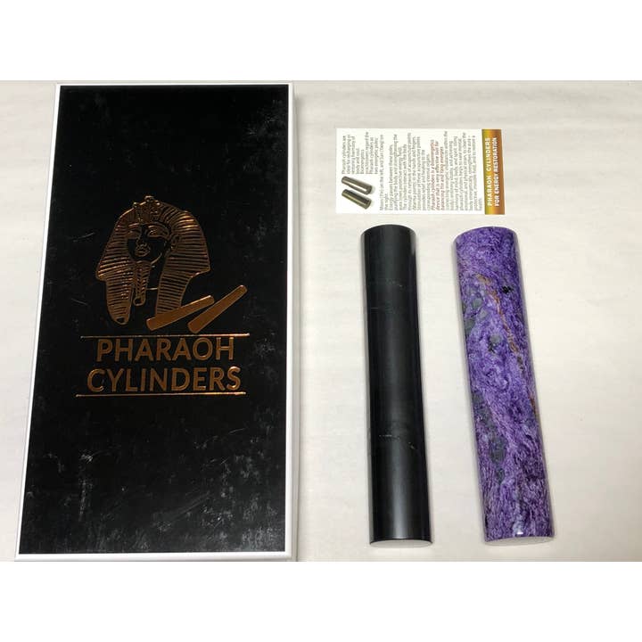Pharaoh Cylinders, Level 4, 6in, Shungite & Char for wholesale by Elite Gems