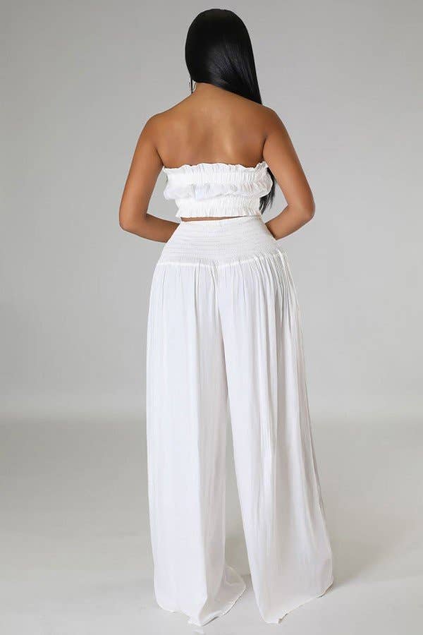 Aria Romance - Wholesale Top & Pant Set (NOT Loungewear) - Women's - Sleeveless Top Wide Leg Jumpsuit1