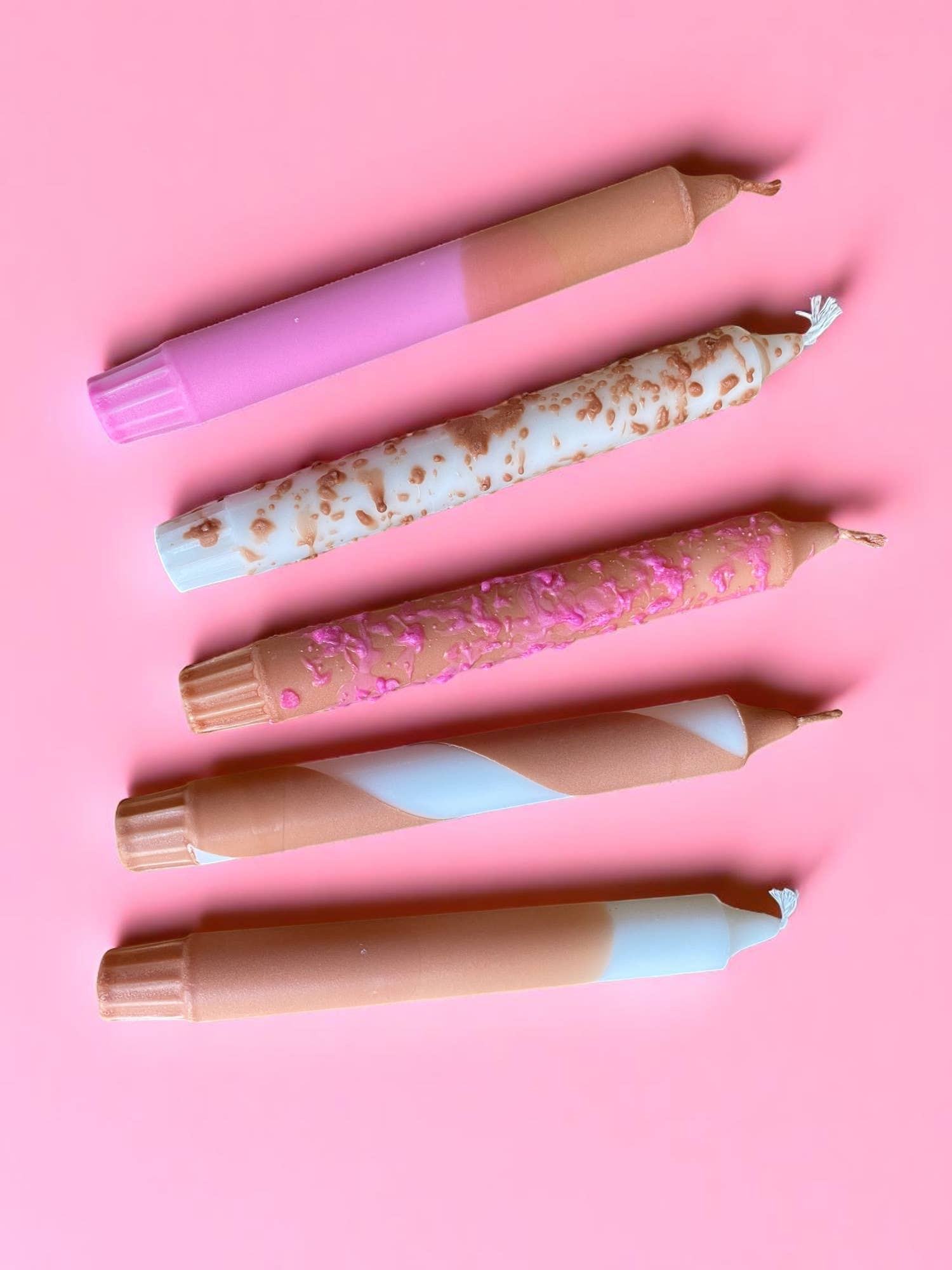 Kupkup HB. - Fi Design Studio Co. - Wholesale Pillar Candle - Joyful Glow | Chocolate Cake Tapper Candle | 2.3x20 cm 17